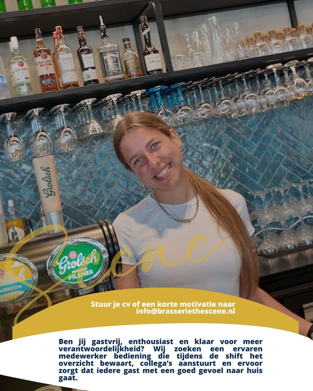 Vacatureflyer: wij zoeken een Shift Leader bij The Scene